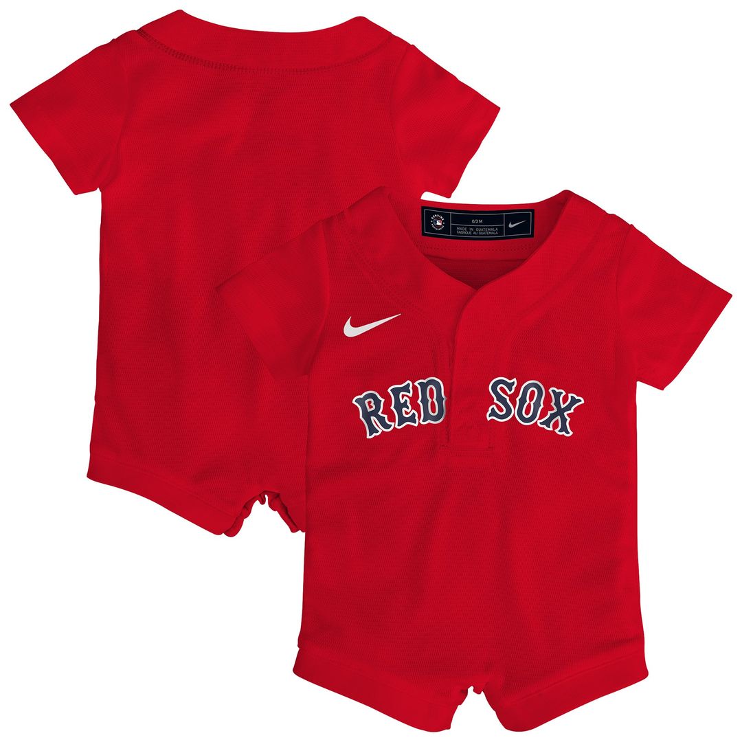 Boston Red Sox Newborn Alternate Replica Romper Jersey - Red