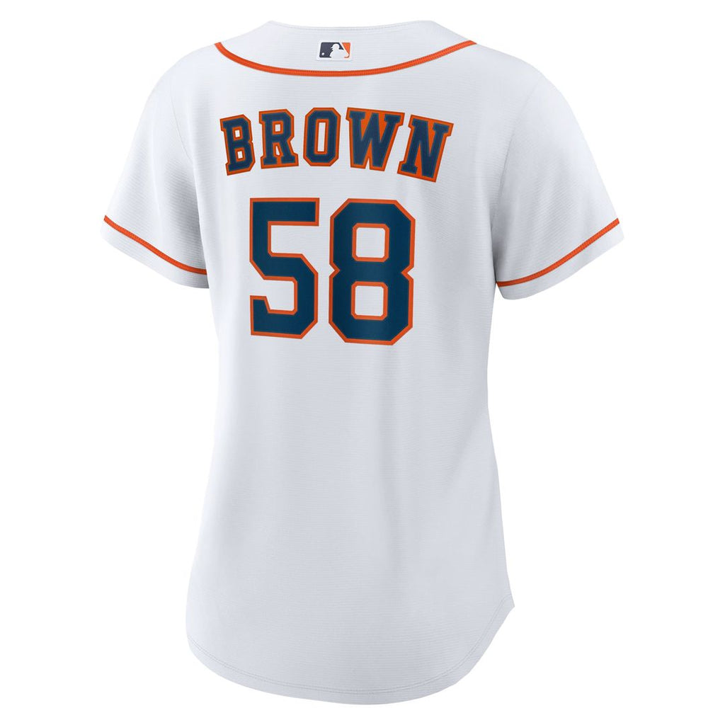 Hunter Brown Houston Astros Women's Home Replica Jersey - White