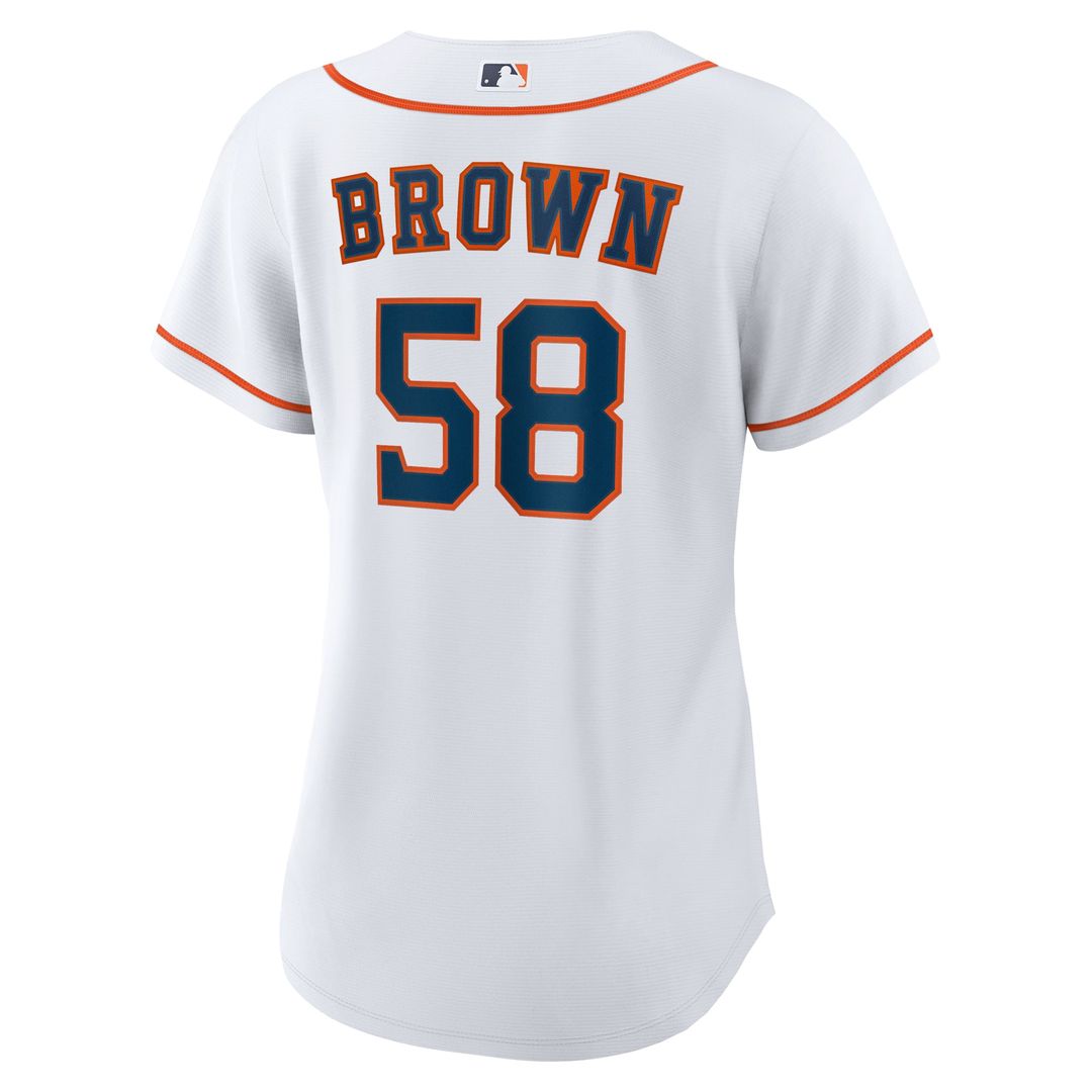 Hunter Brown Houston Astros Women's Home Replica Jersey - White