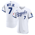 Bobby Witt Jr. Kansas City Royals Home Authentic Sponsor Patch Jersey - White