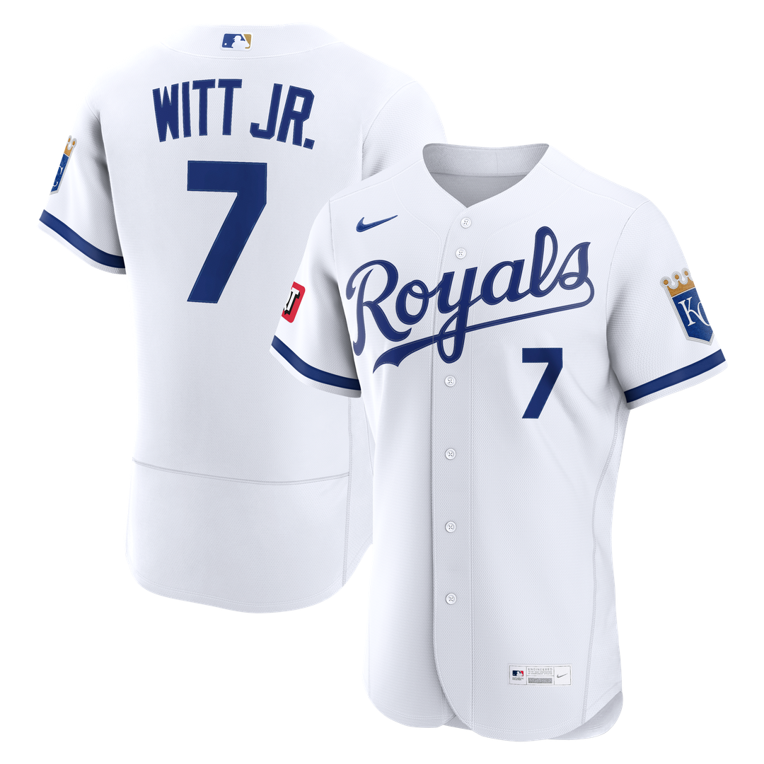 Bobby Witt Jr. Kansas City Royals Alternate Authentic Sponsor Patch Jersey - Light Blue