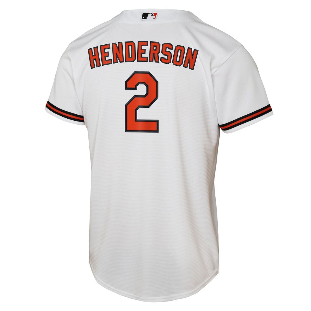 Gunnar Henderson Baltimore Orioles Youth Home Replica Player Jersey - White