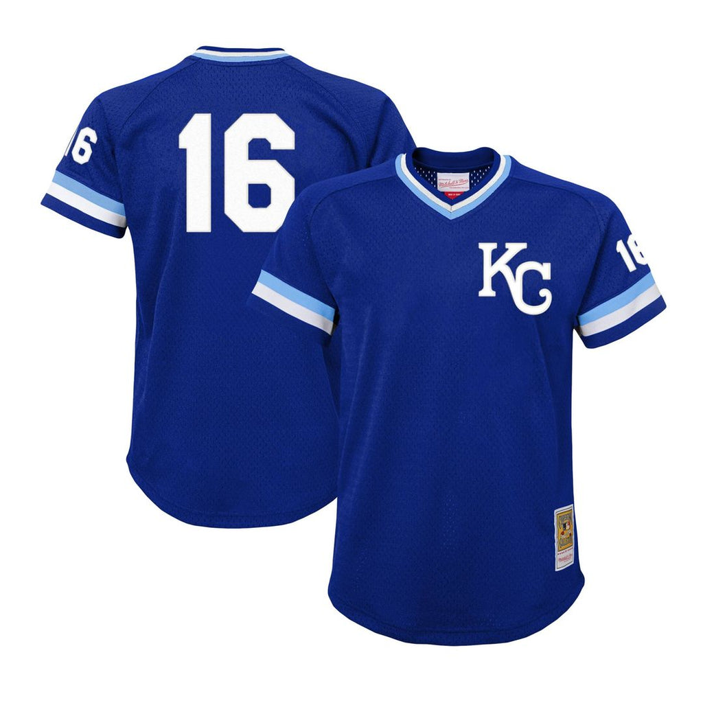 Bo Jackson Kansas City Royals Youth Cooperstown Collection Mesh Batting Practice Jersey - Royal