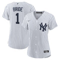 New York Yankees Women's #1 Bride Home Replica Jersey - White