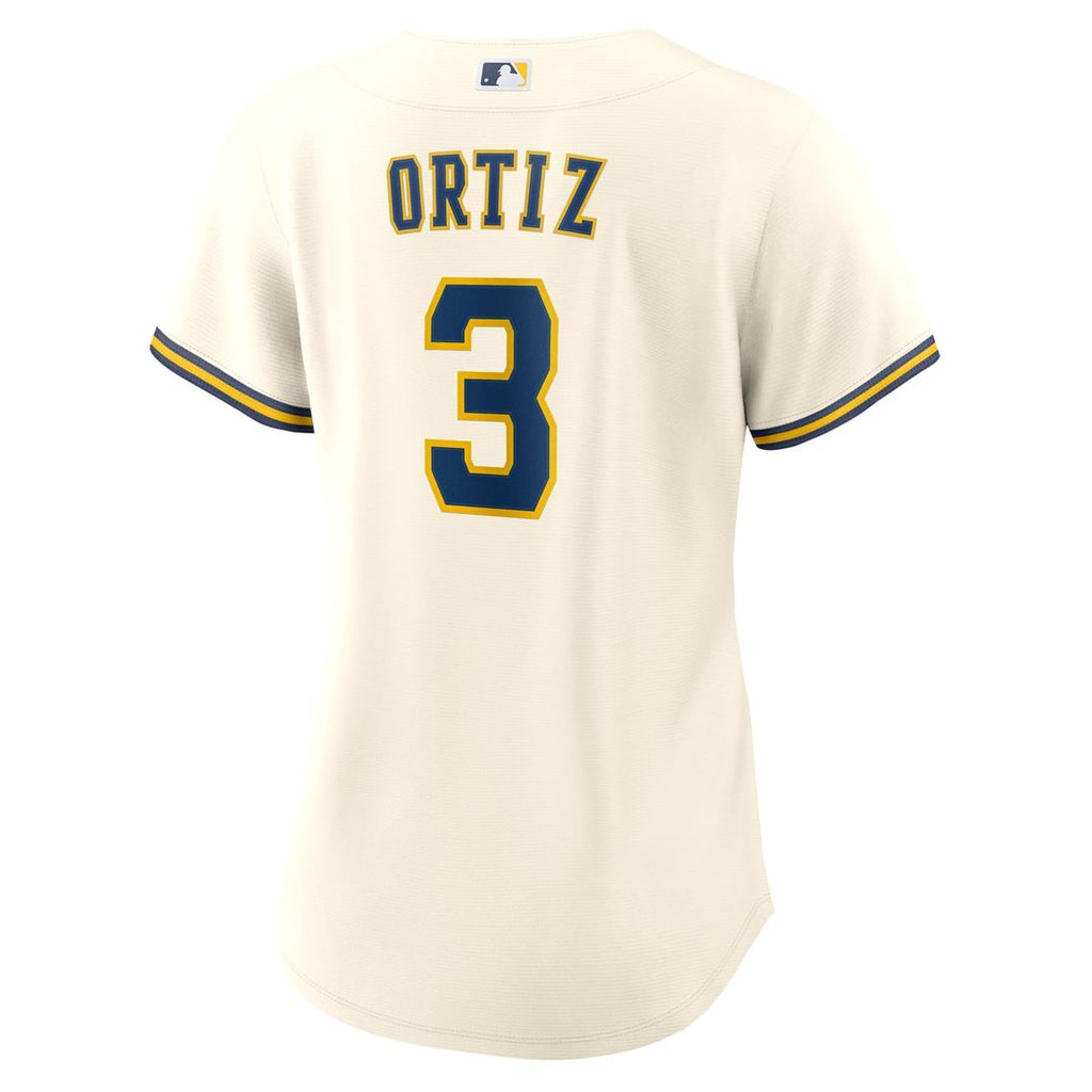 Joey Ortiz Milwaukee Brewers Women's Home Replica Jersey - Cream
