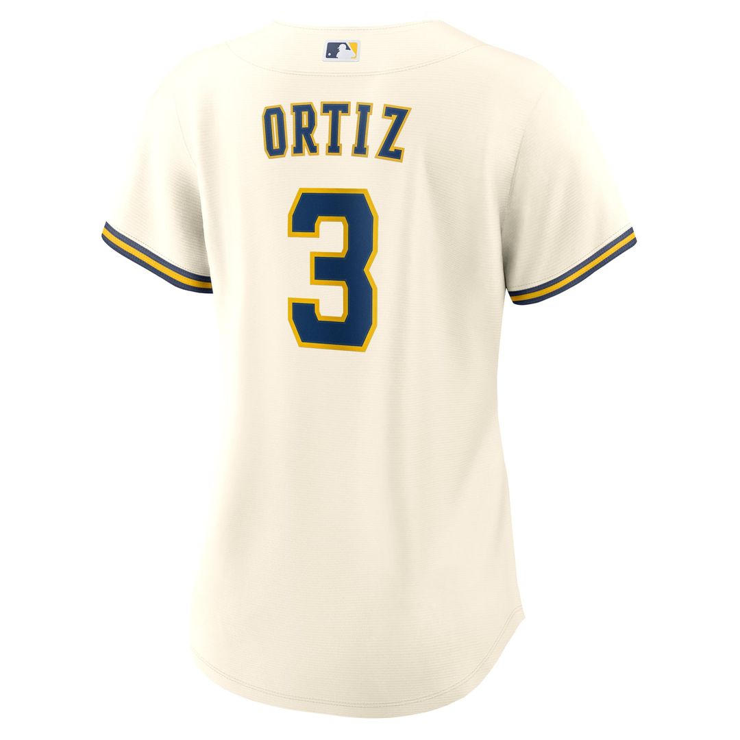 Joey Ortiz Milwaukee Brewers Women's Home Replica Jersey - Cream