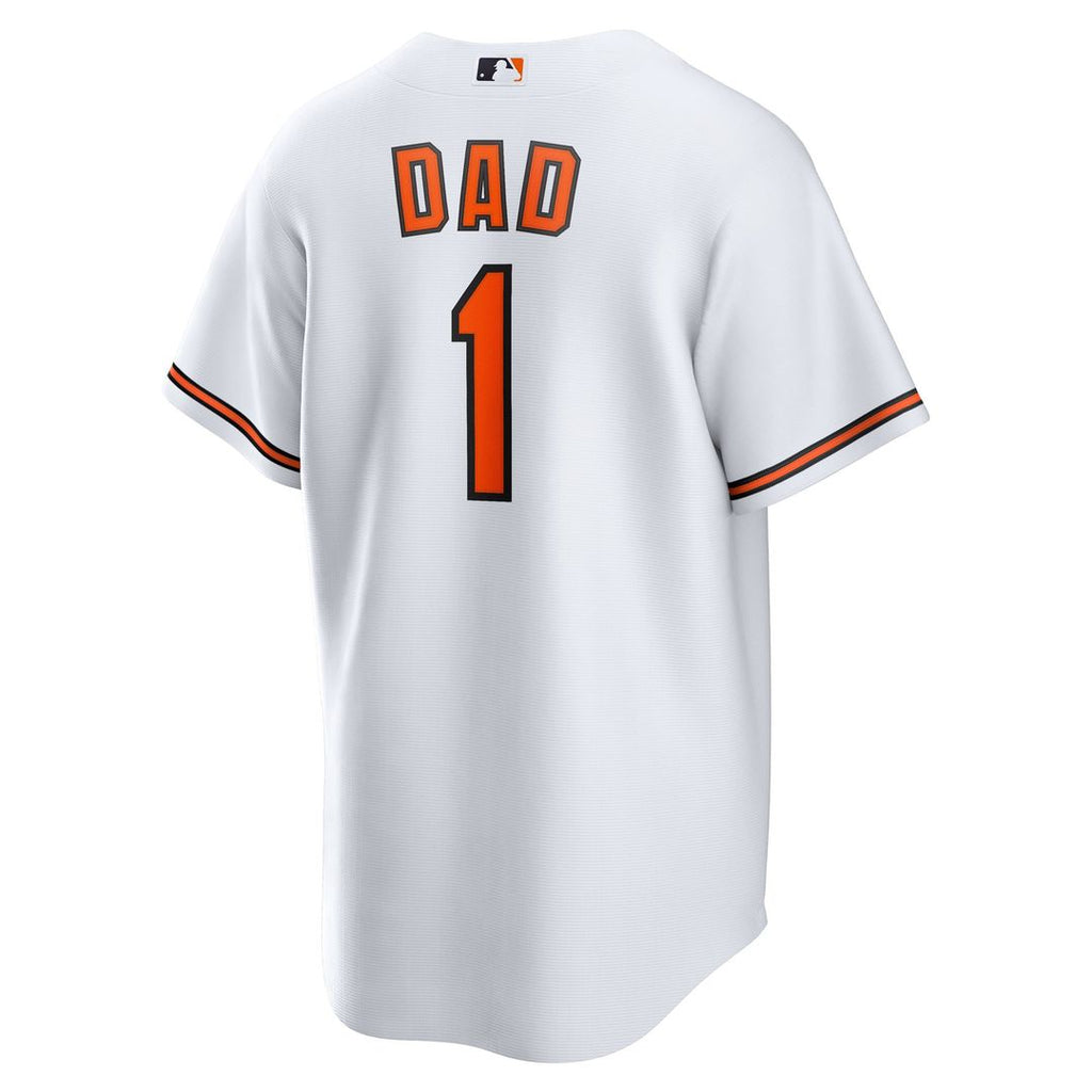 Baltimore Orioles #1 Dad Home Replica Jersey - White