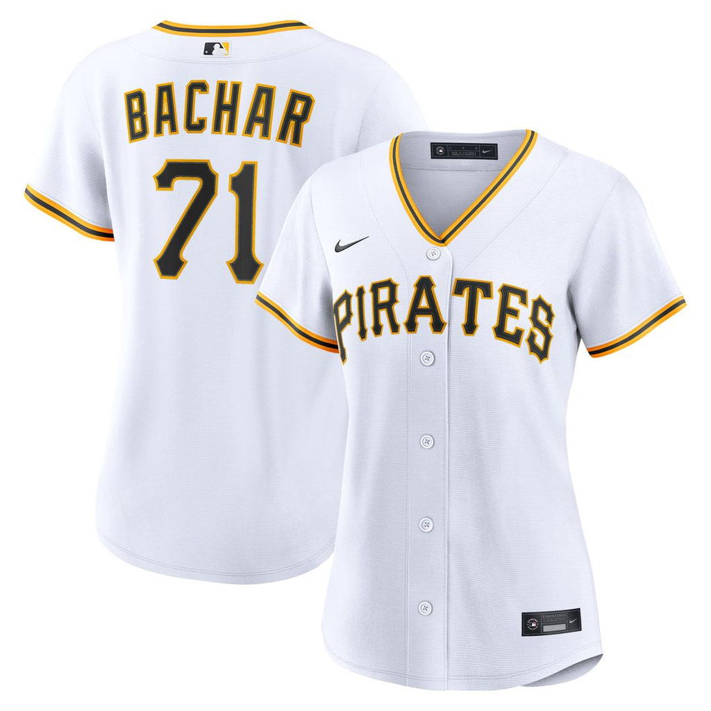 Lake Bachar Pittsburgh Pirates Women's Home Replica Jersey - White