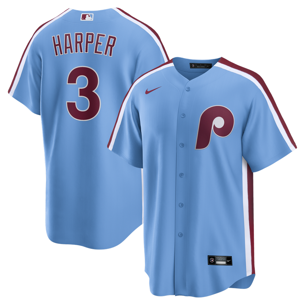 Bryce Harper Philadelphia Phillies Alternate Replica Jersey - Light Blue