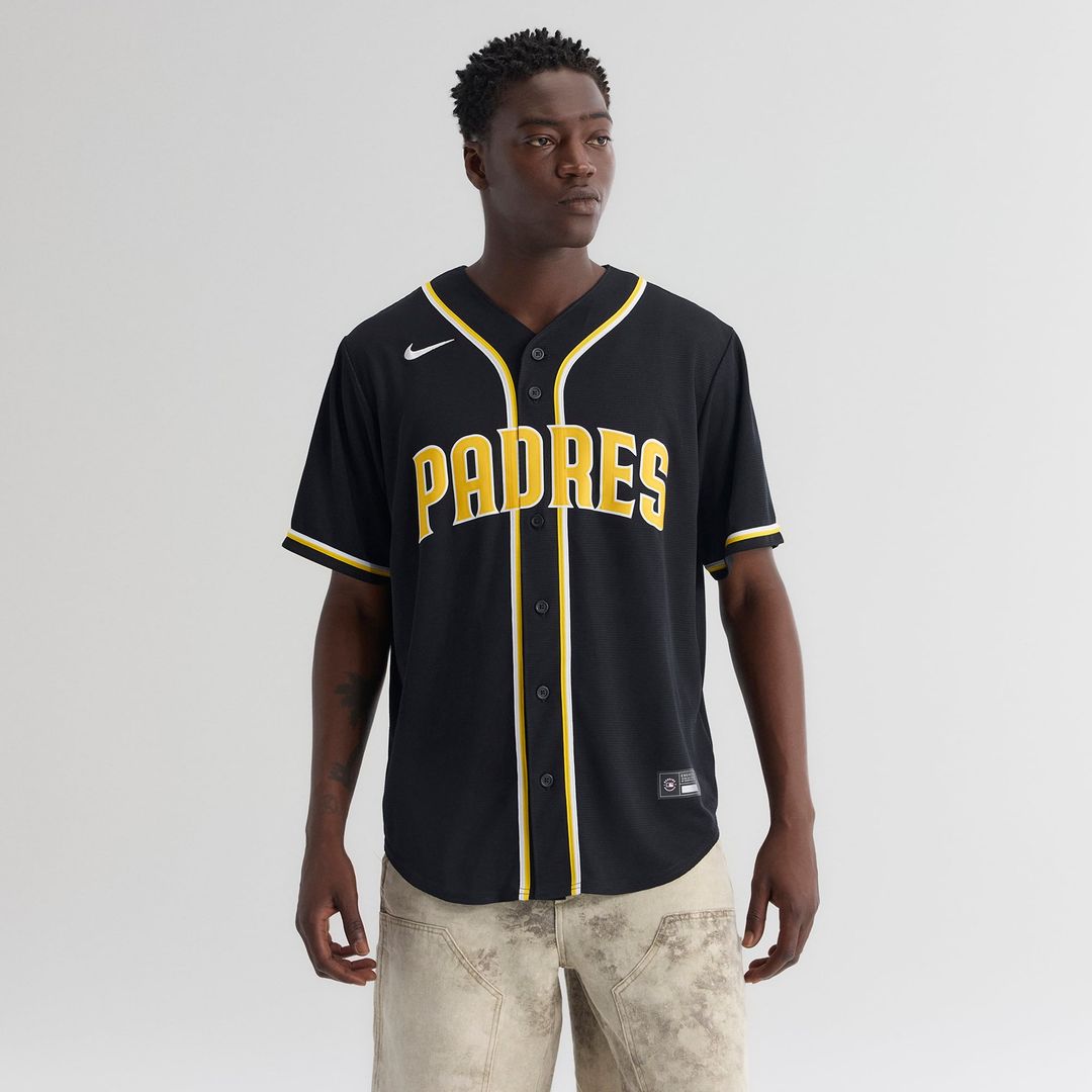 Jackson Merrill San Diego Padres Fashion Replica Black Out Jersey