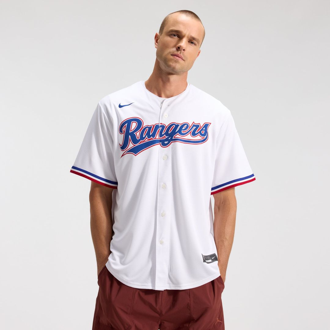 Texas Rangers Home Replica Team Jersey - White