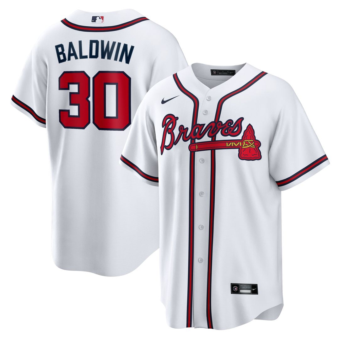 Drake Baldwin Atlanta Braves Home Replica Jersey - White
