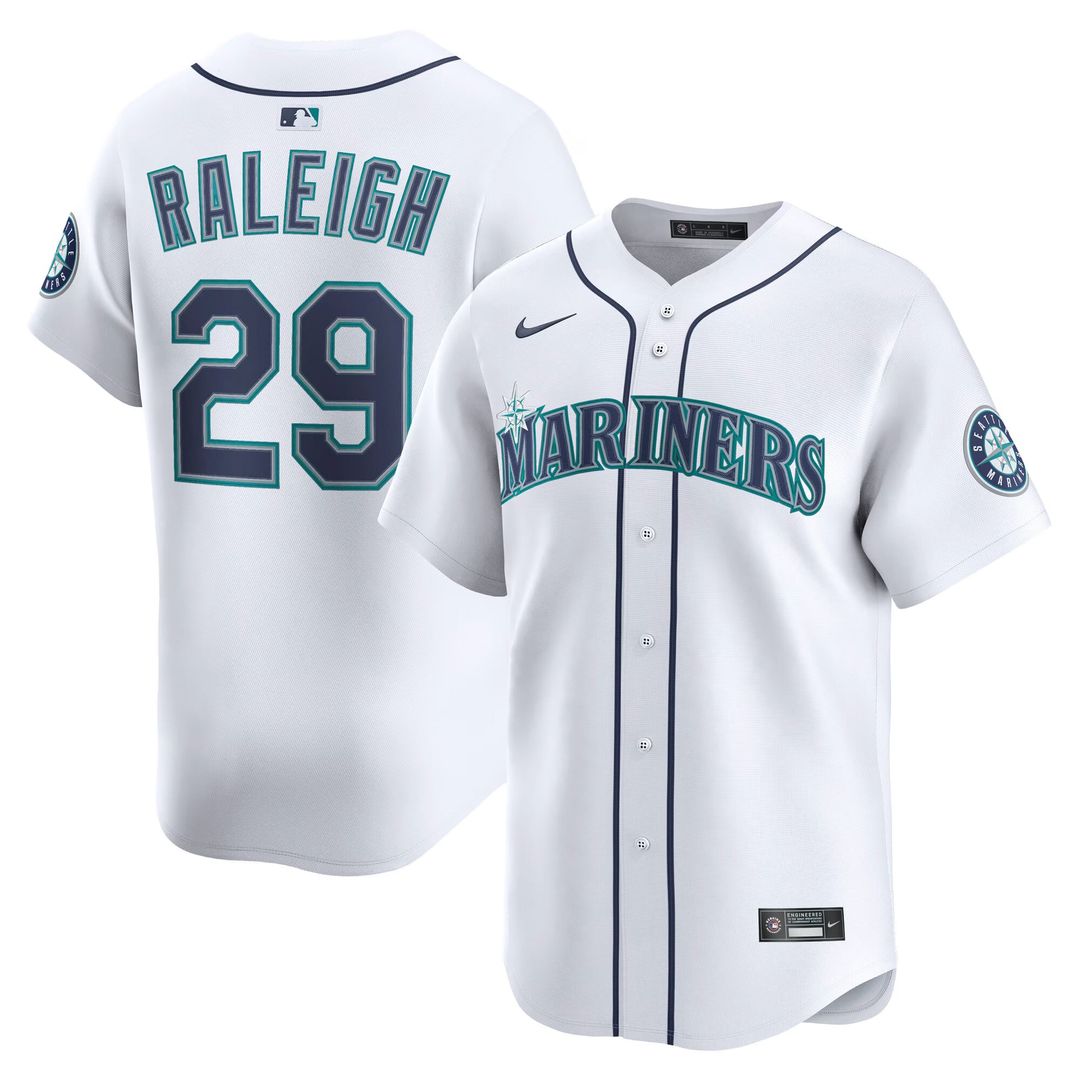 Cal Raleigh Seattle Mariners Home Limited Player Jersey - White