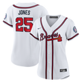 Andruw Jones Atlanta Braves Women's 2026 Baseball Hall of Fame Retired Player Replica Jersey - White