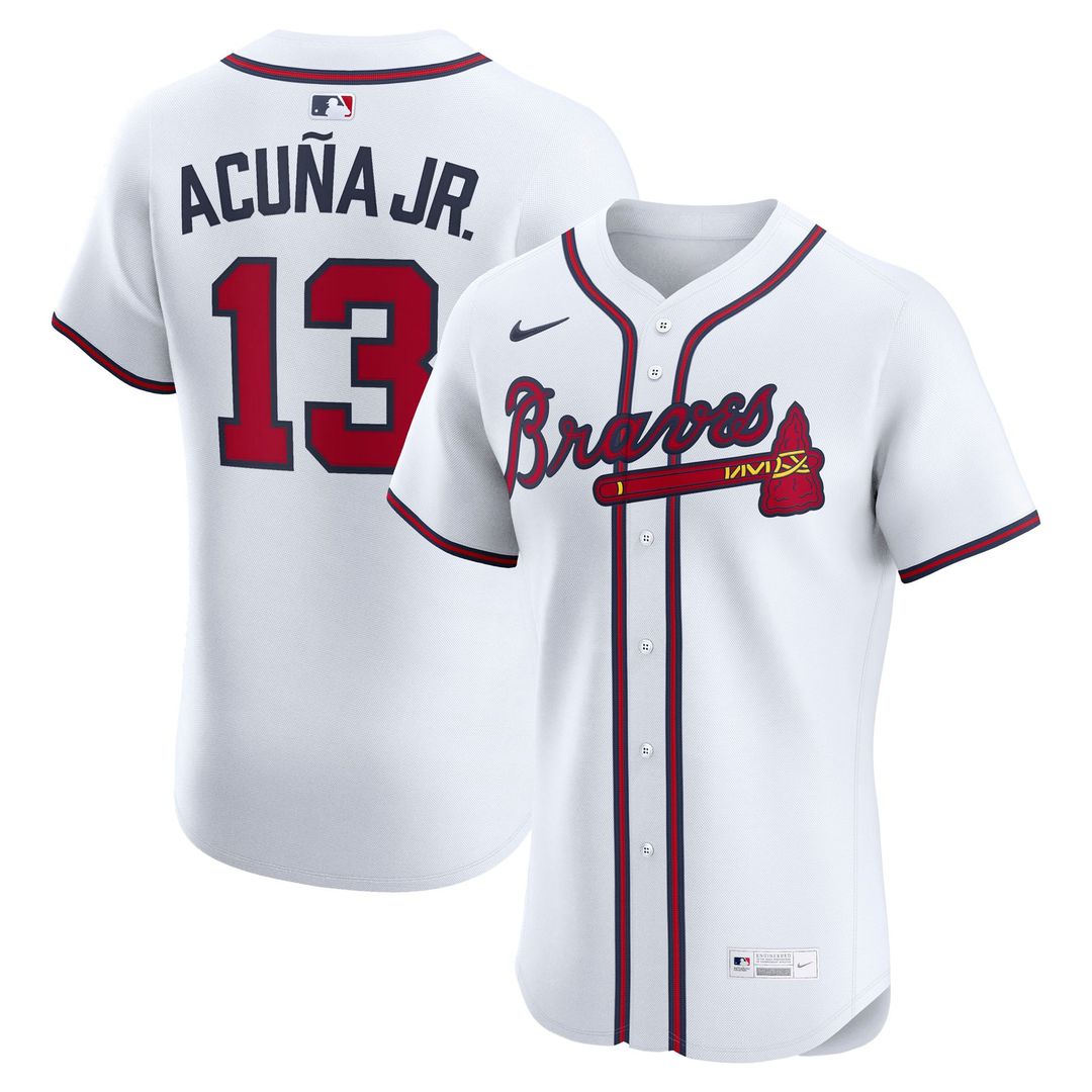 Ronald Acuña Jr. Atlanta Braves Alternate Elite Jersey - Navy