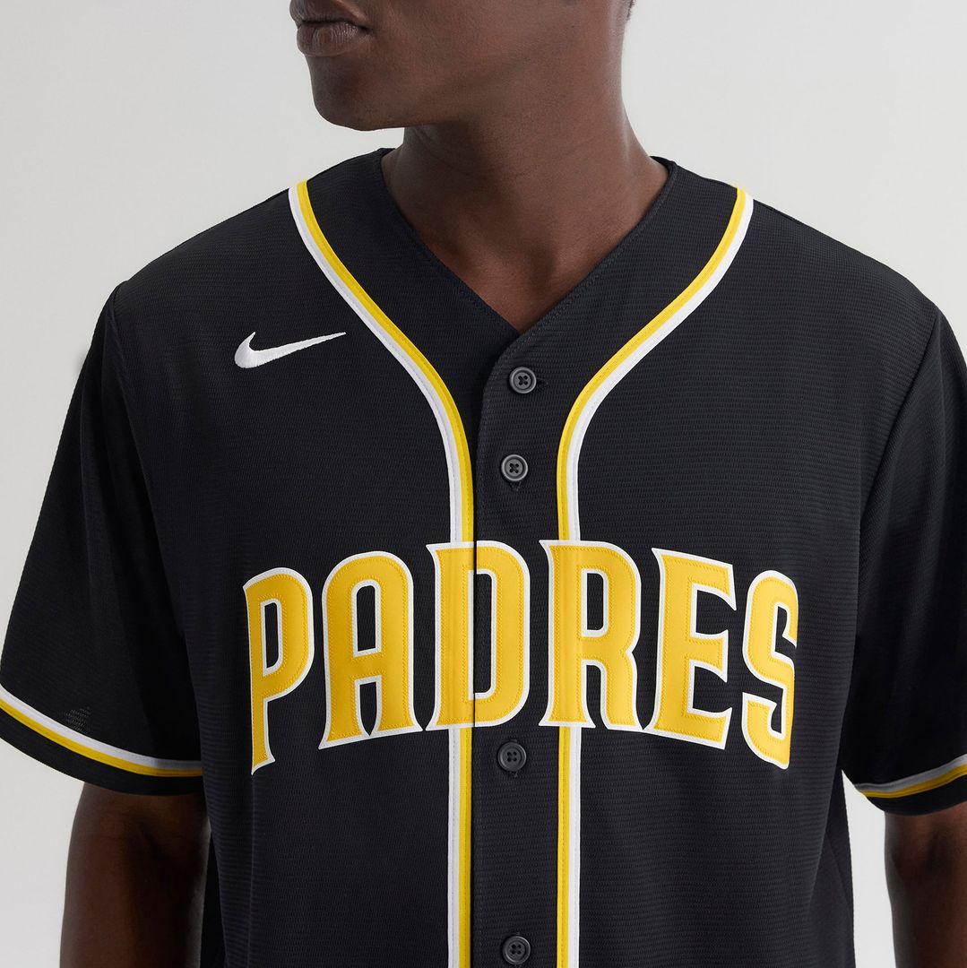 Jackson Merrill San Diego Padres Fashion Replica Black Out Jersey