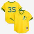 Rickey Henderson Athletics Authentic Batting Practice Jersey - Yellow