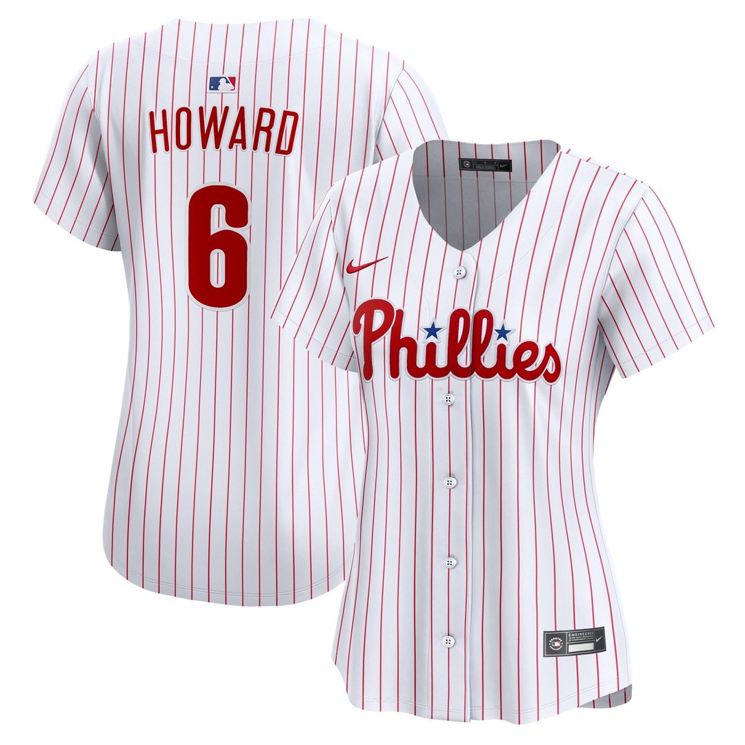 Ryan Howard Philadelphia Phillies Women's Alternate 2 Limited Jersey - Cream