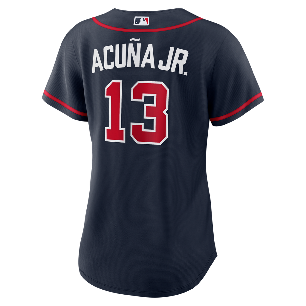 Ronald Acuña Jr. Atlanta Braves Women's Alternate Replica Jersey - Red