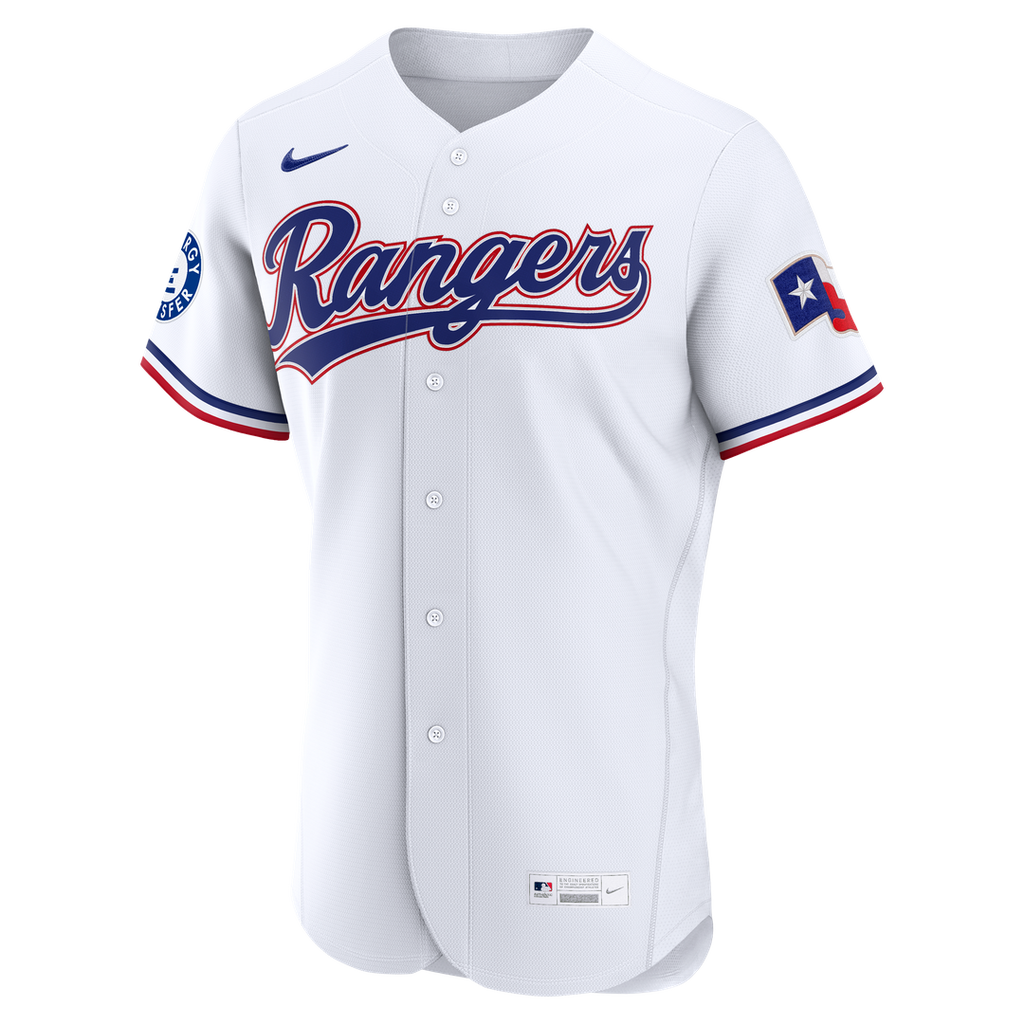 Corey Seager Texas Rangers Home Authentic Sponsor Patch Jersey - White