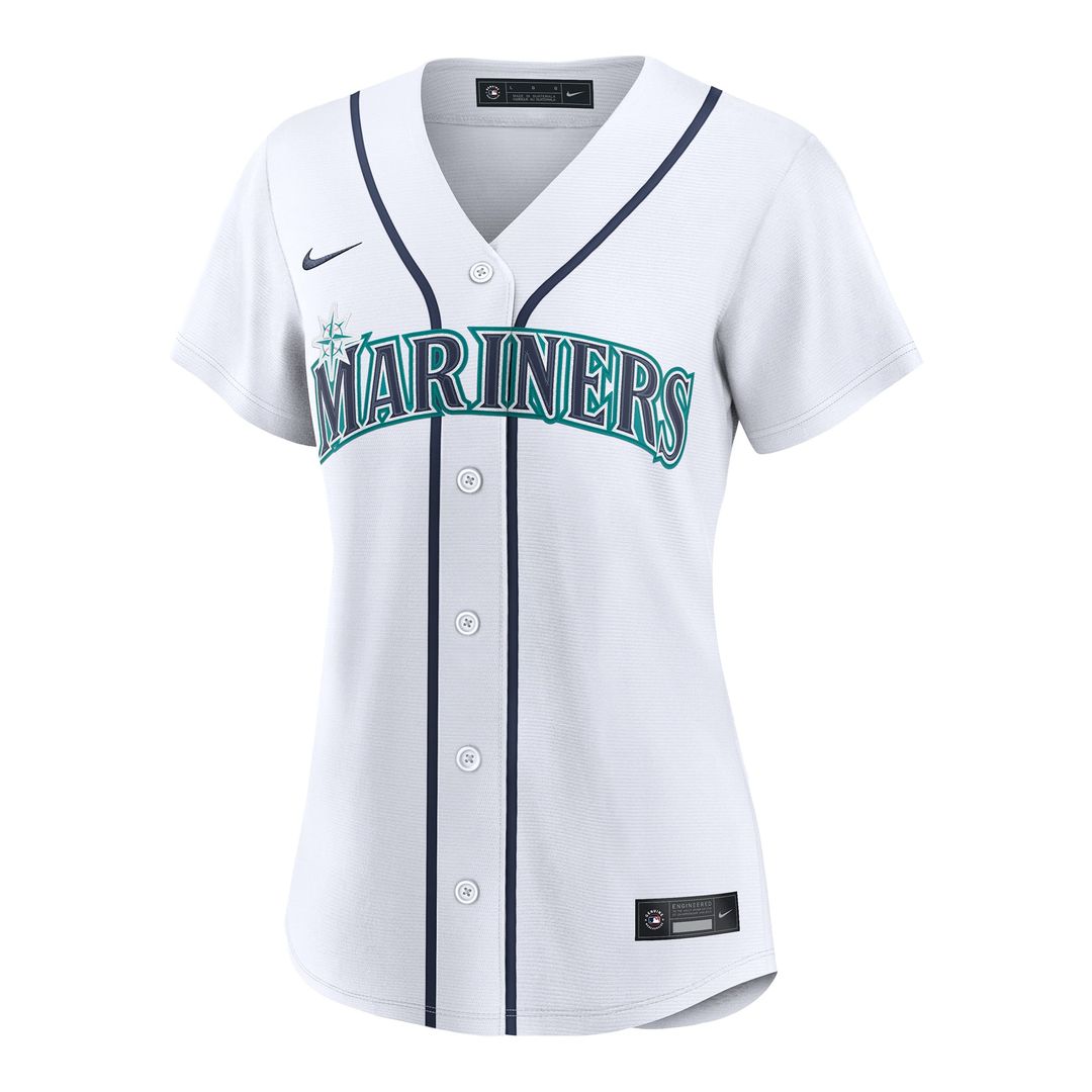Logan Gilbert Seattle Mariners Women's Home Replica Jersey - White