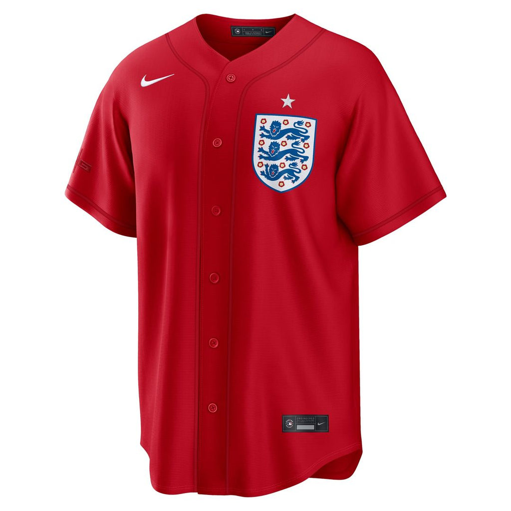 England National Team x MLB Stadium Replica Jersey - Red
