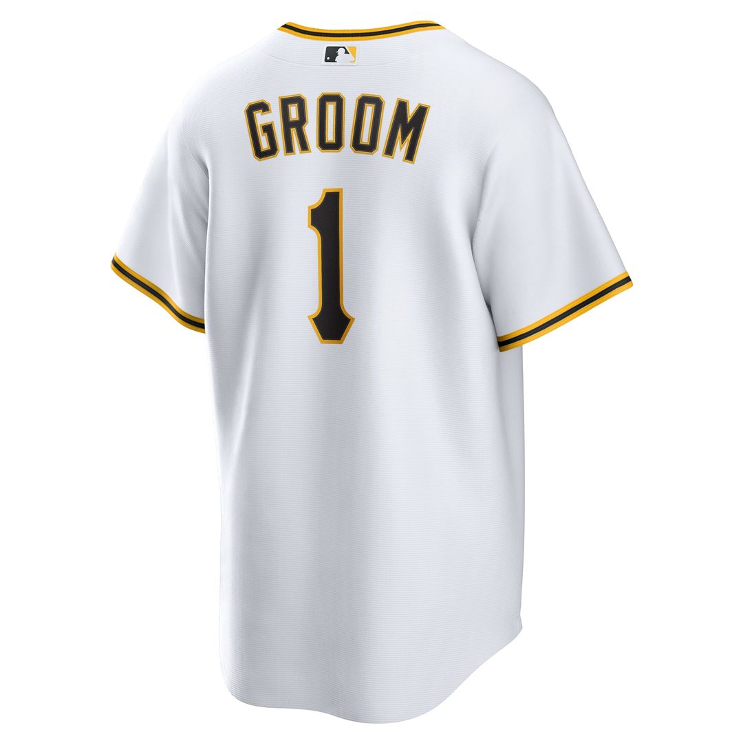 Pittsburgh Pirates #1 Groom Home Replica Jersey - White
