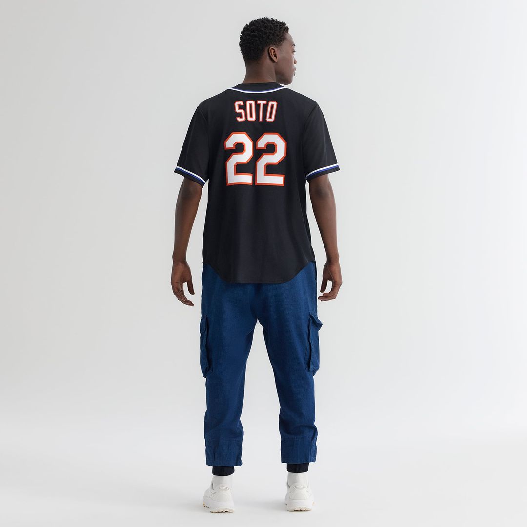 Juan Soto New York Mets Fashion Replica Black Out Jersey
