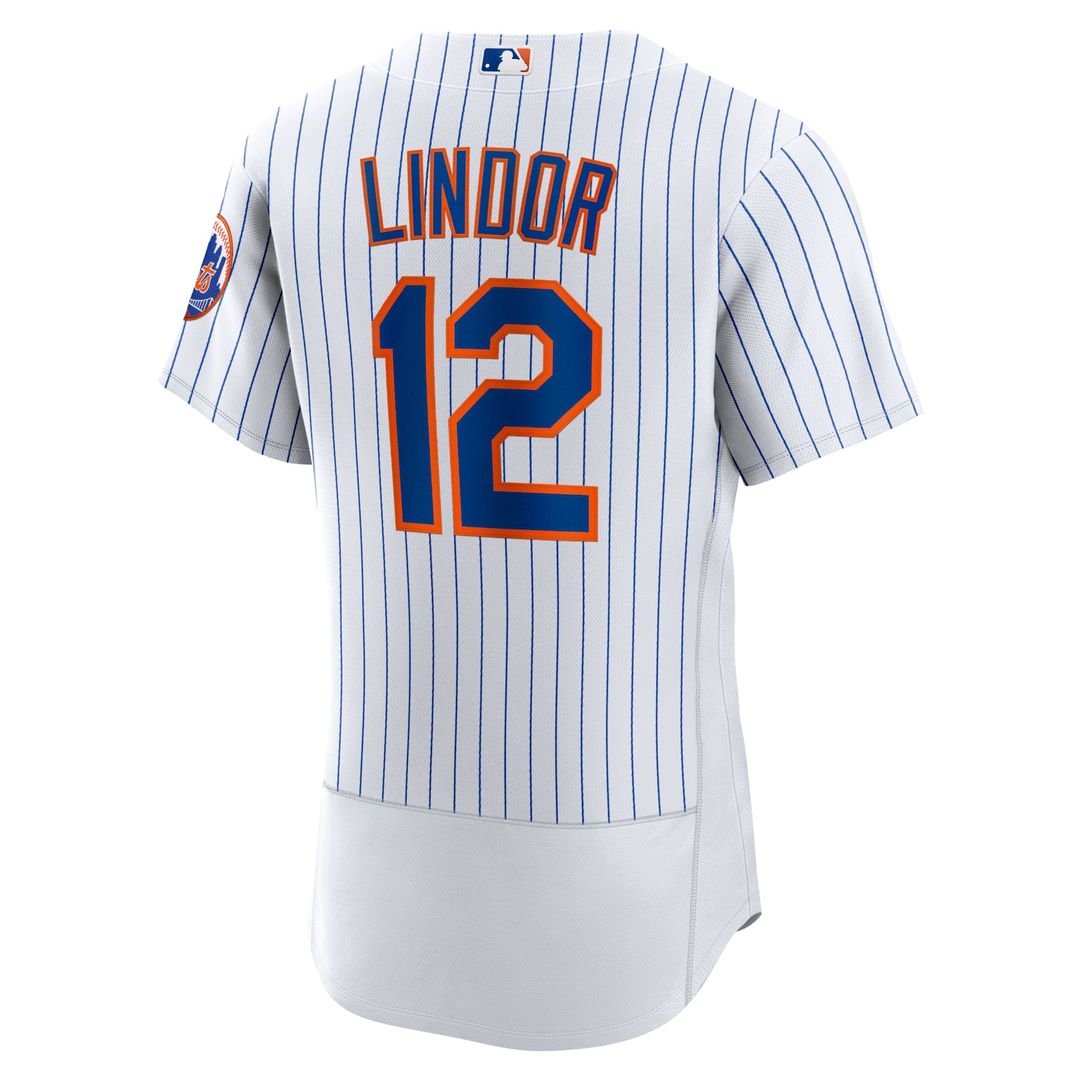 Francisco Lindor New York Mets Home Authentic Player Jersey - White