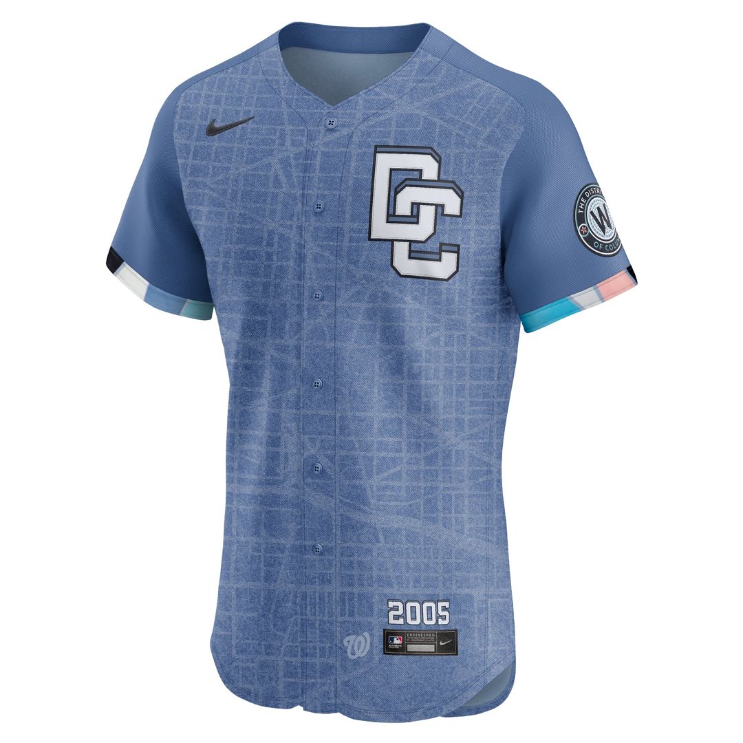 Dylan Crews Washington Nationals 2025 City Connect Elite Player Jersey - Blue