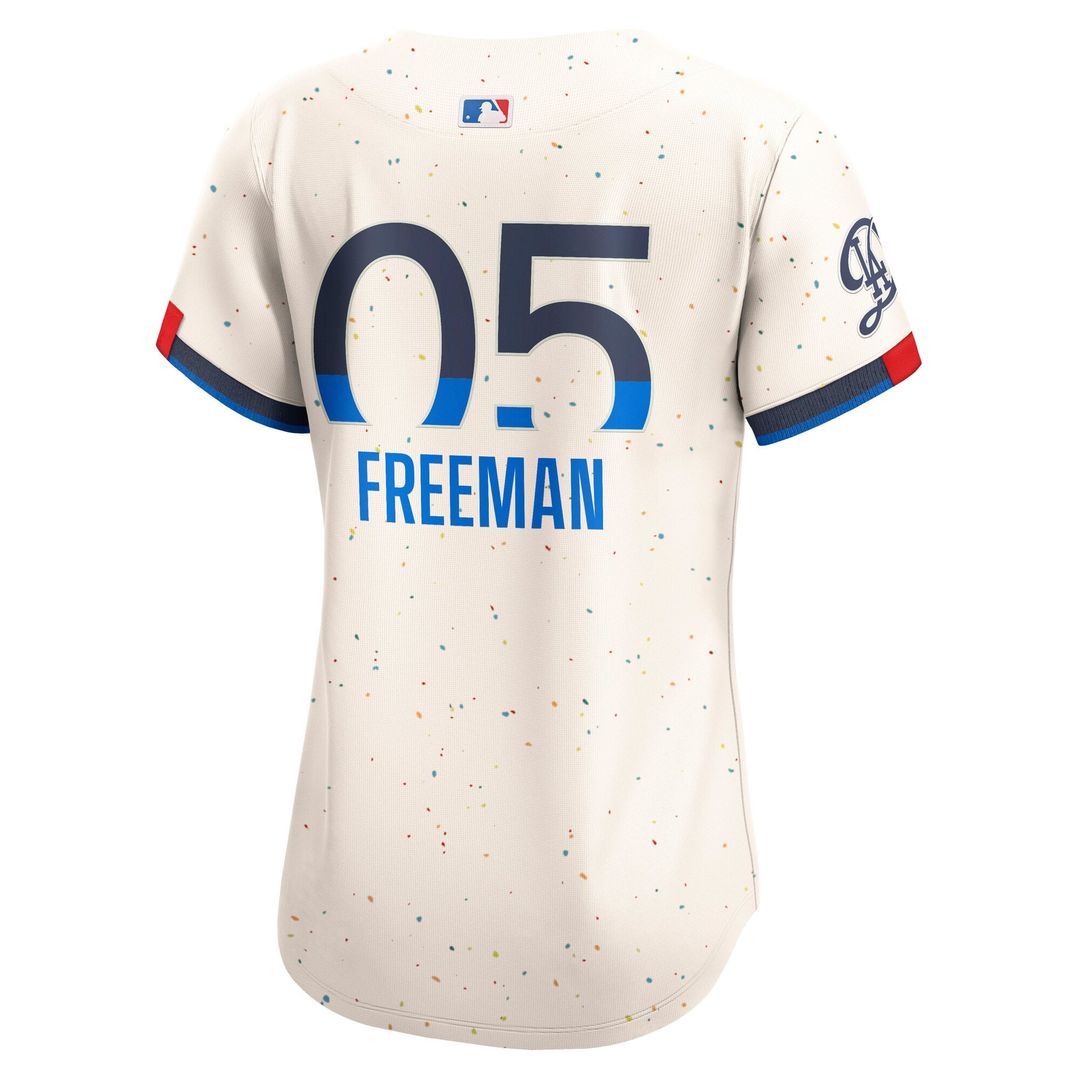 Freddie Freeman Los Angeles Dodgers Women's City Connect Limited Jersey - Cream