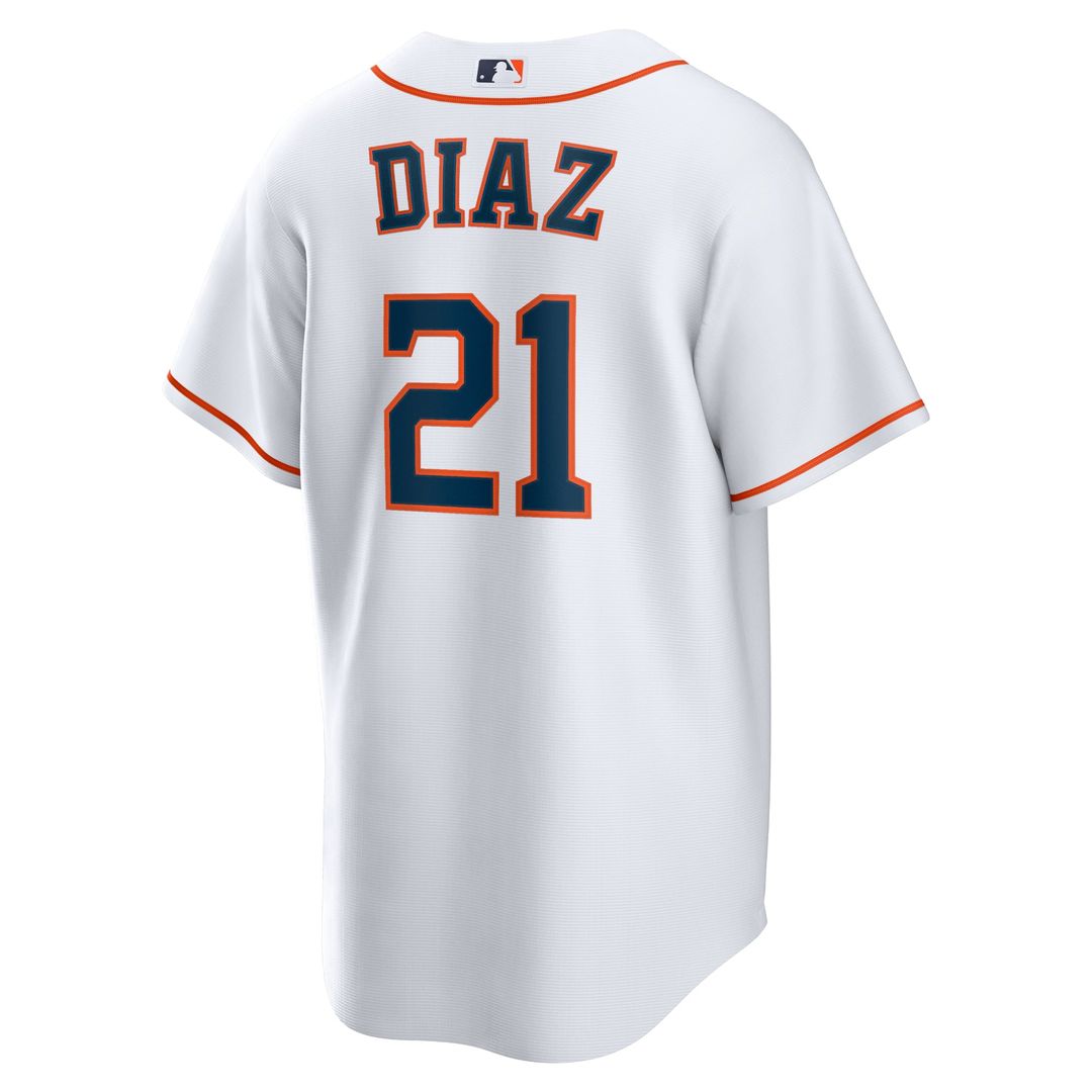 Yainer Diaz Houston Astros Home Replica Jersey - White
