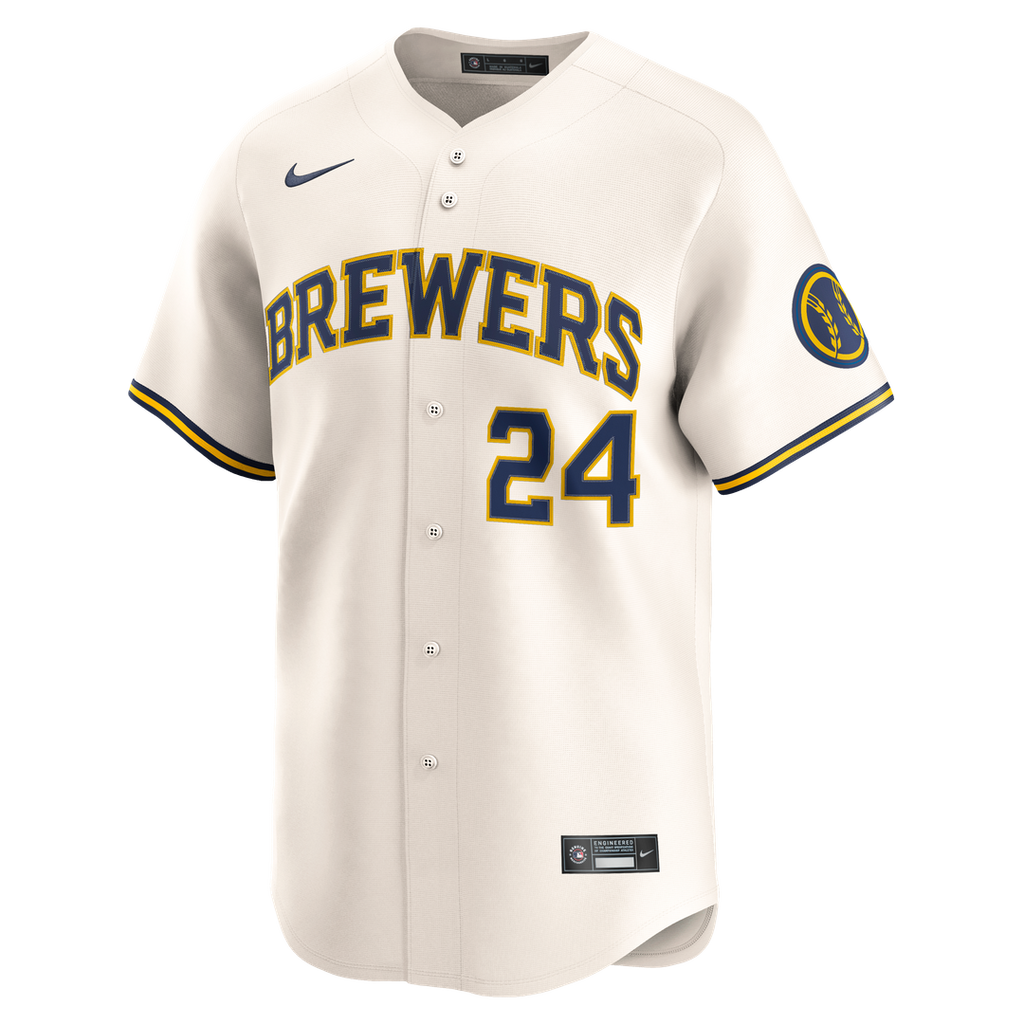 William Contreras Milwaukee Brewers Home Limited Player Jersey - Cream