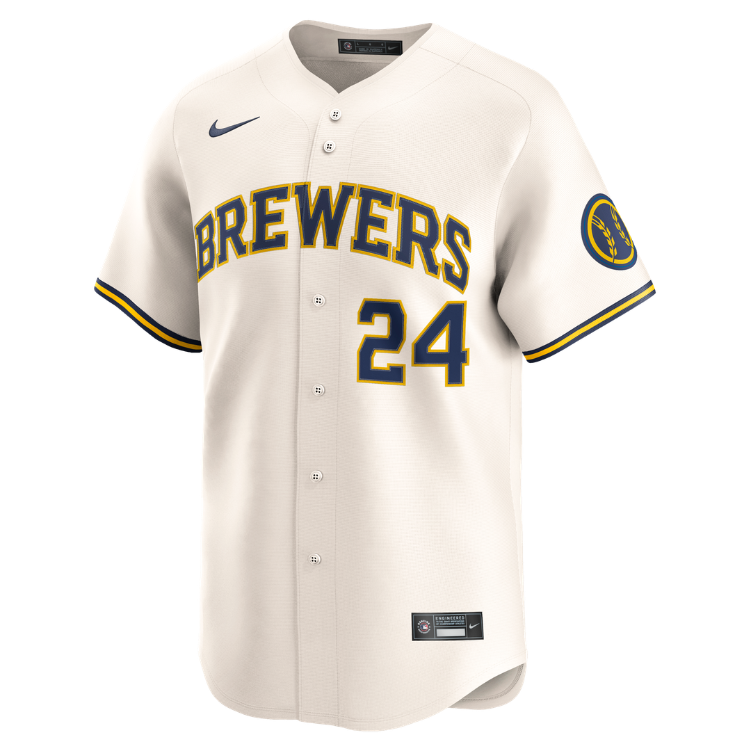 William Contreras Milwaukee Brewers Home Limited Player Jersey - Cream