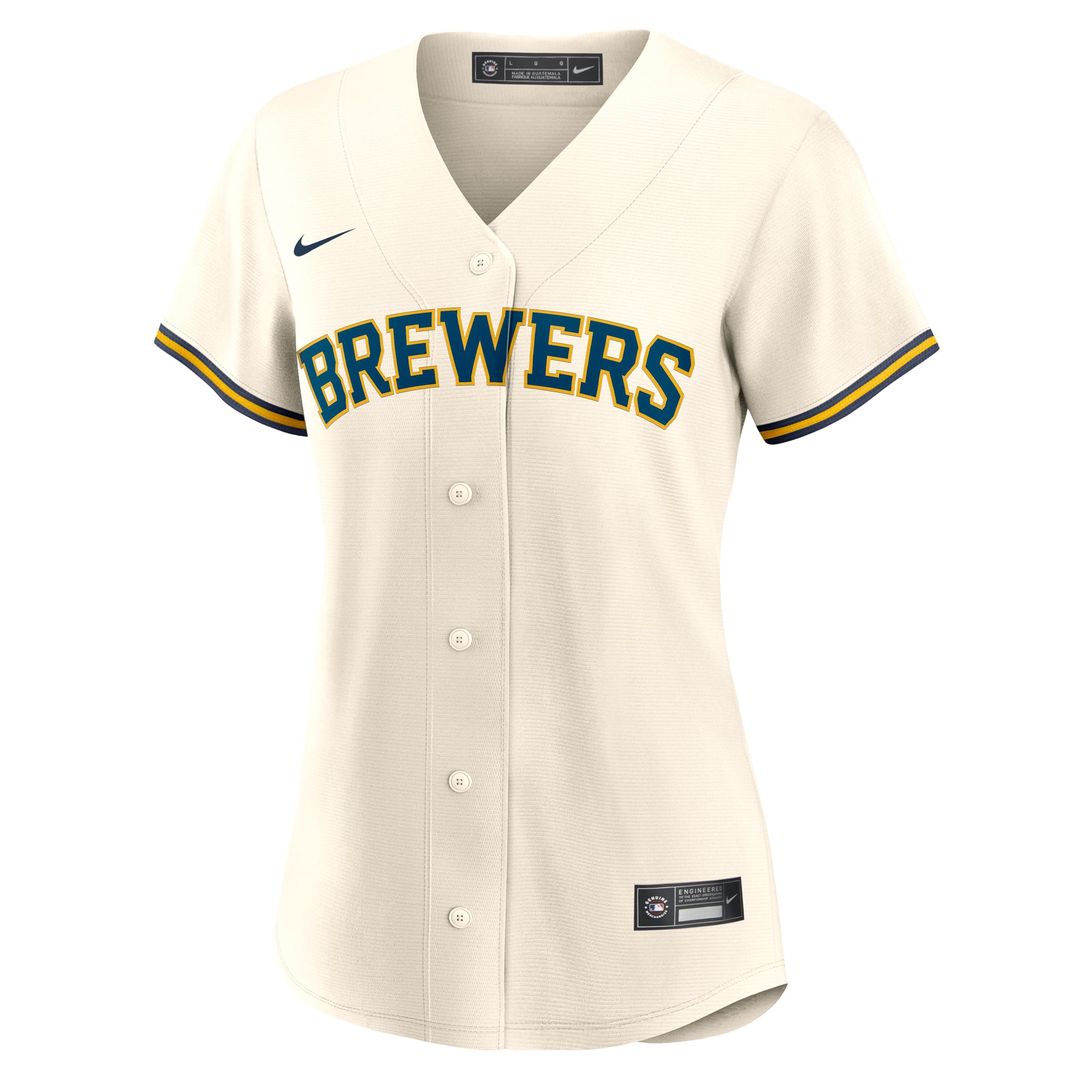 Christian Yelich Milwaukee Brewers Women's Home Replica Jersey - White