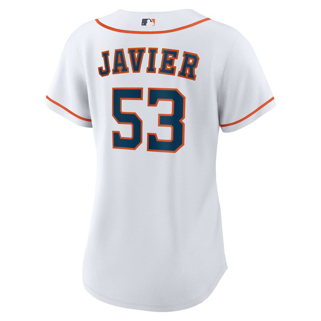 Cristian Javier Houston Astros Women's Home Replica Jersey - White
