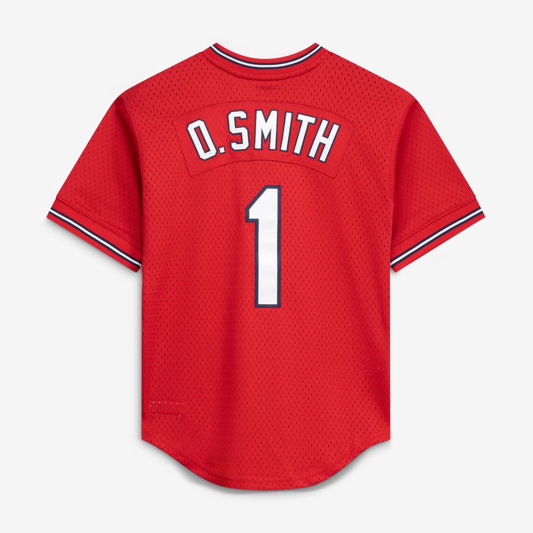 Ozzie Smith St. Louis Cardinals Youth Cooperstown Collection Mesh Batting Practice Jersey - Navy