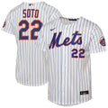 Juan Soto New York Mets Youth Home Stadium Jersey - White