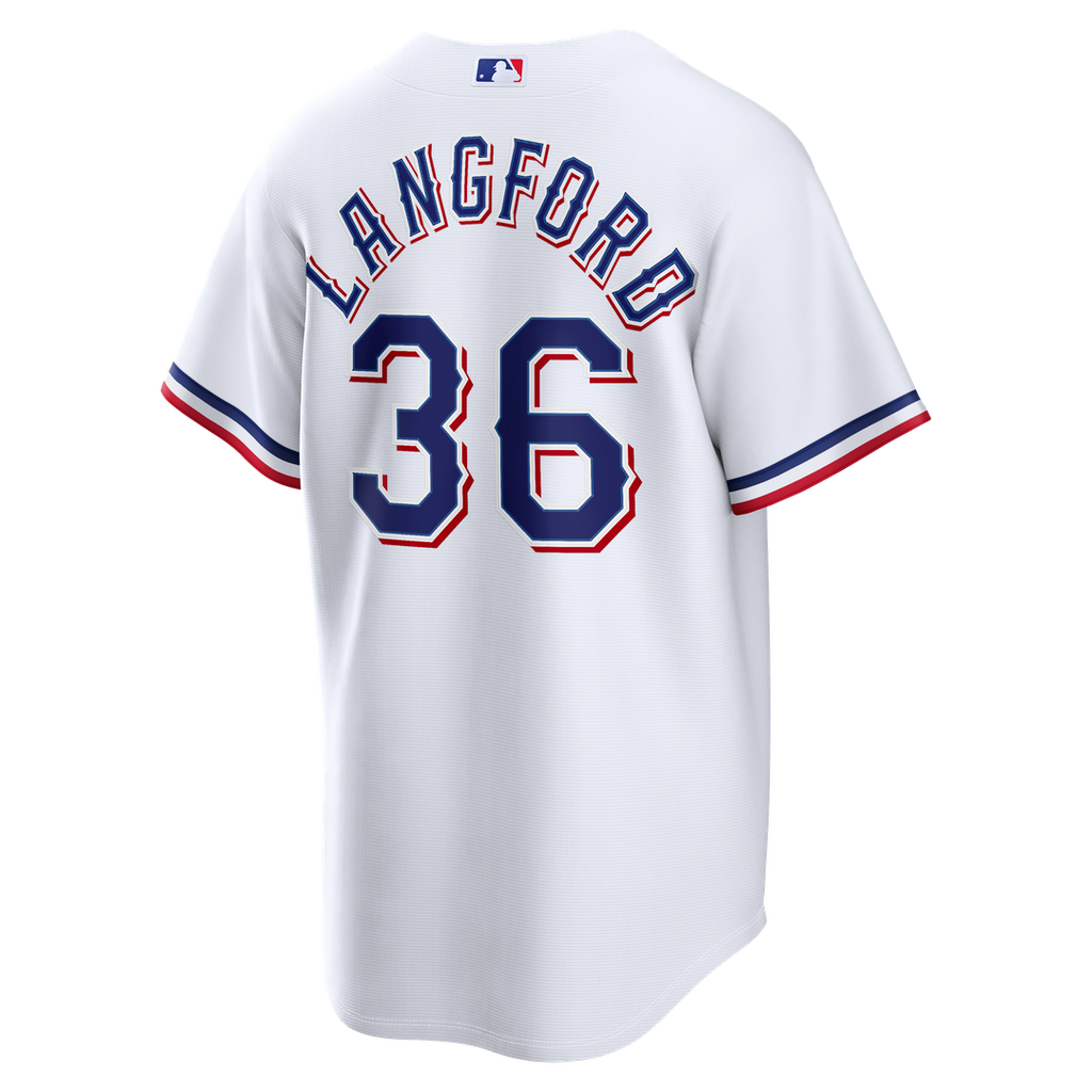 Wyatt Langford Texas Rangers Home Replica Jersey - White