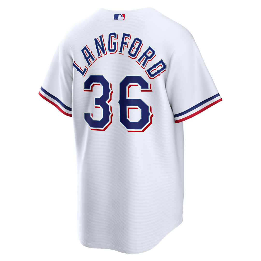 Wyatt Langford Texas Rangers Home Replica Jersey - White