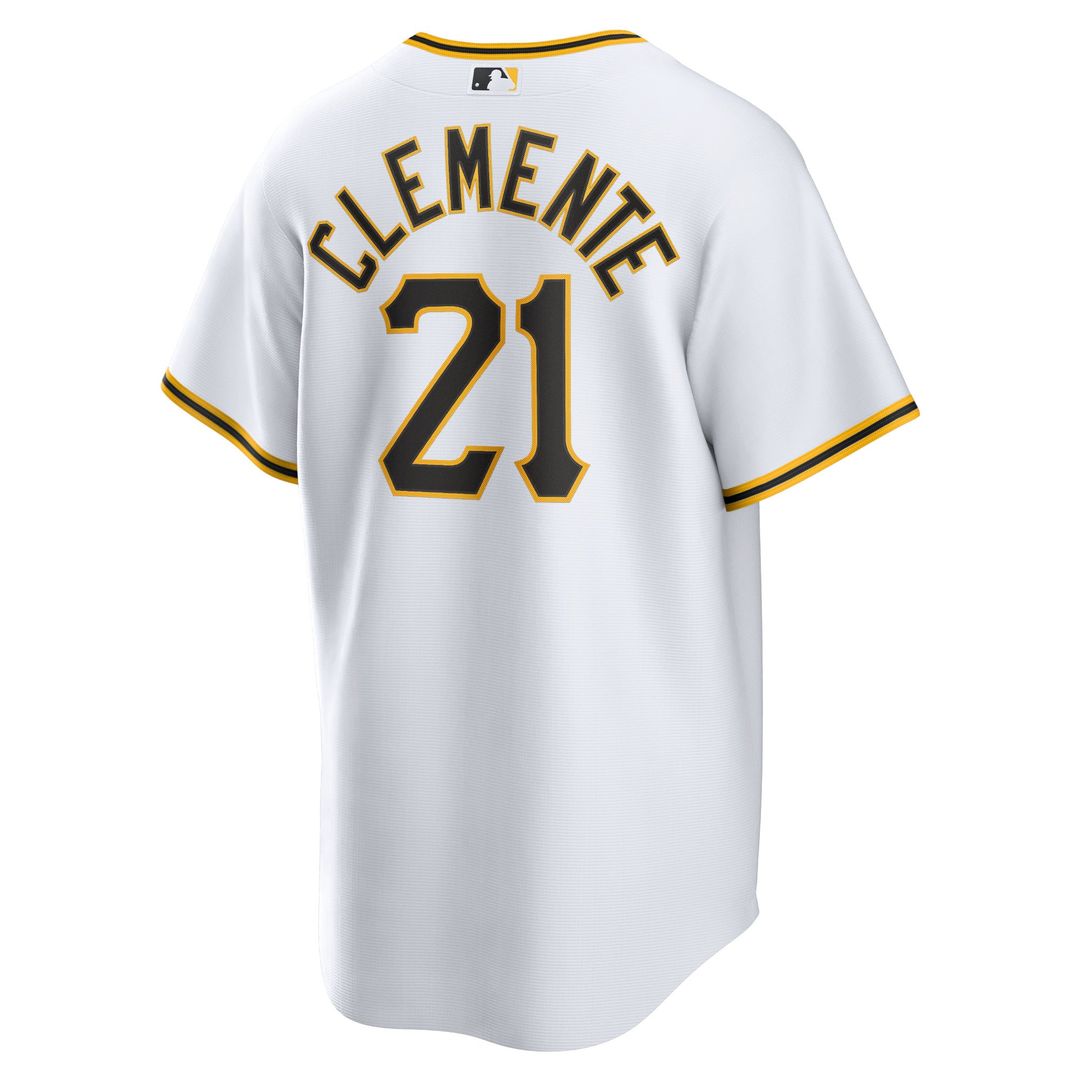 Roberto Clemente Pittsburgh Pirates Home Replica Player Name Jersey - White