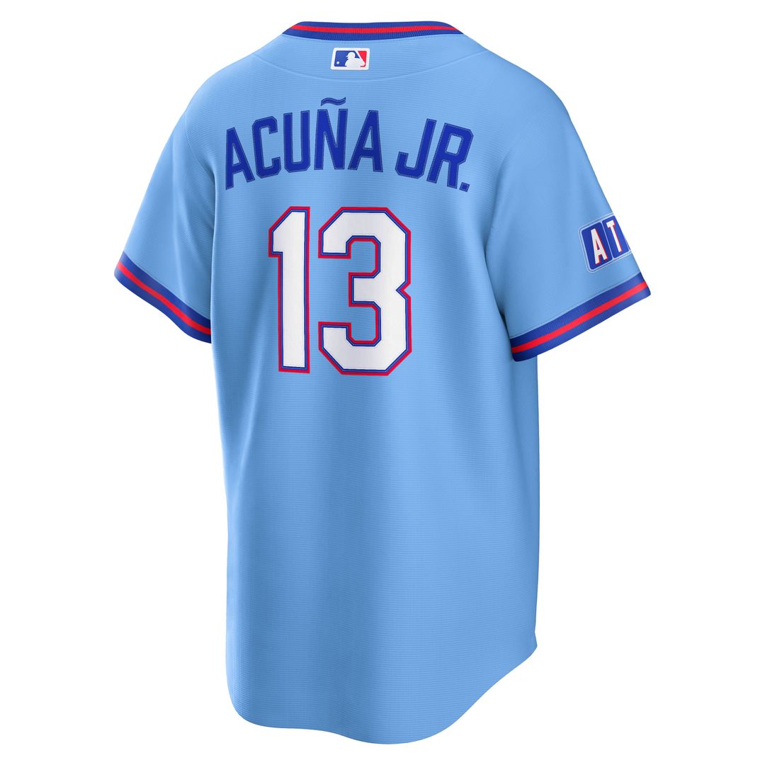 Ronald Acuña Jr. Atlanta Braves 2026 City Connect Stadium Jersey - Powder Blue