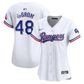 Jacob deGrom Texas Rangers Women's Home Limited Player Jersey - White