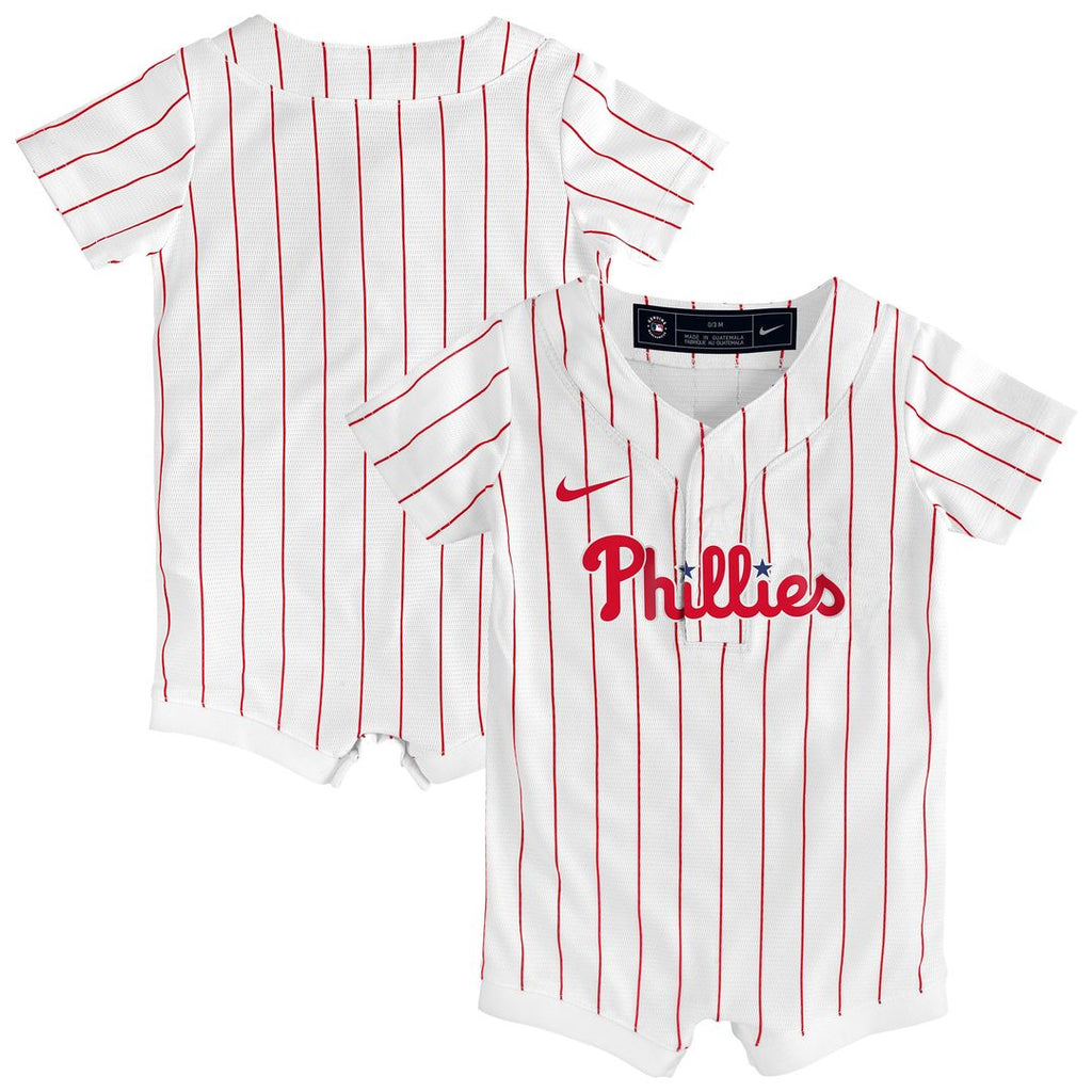 Philadelphia Phillies Infant Home Replica Romper Jersey - White