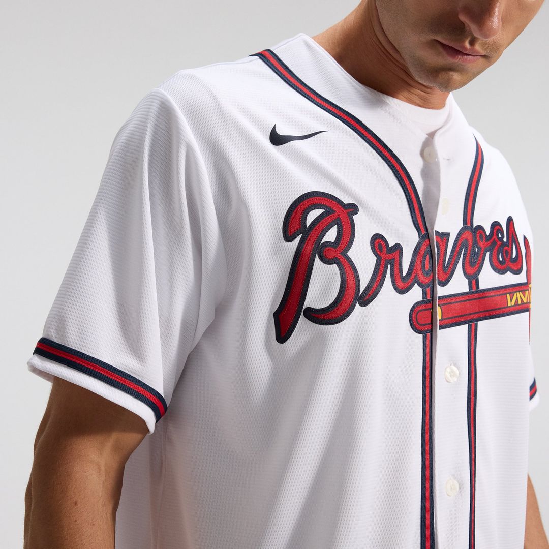 Atlanta Braves Home Replica Team Jersey - White