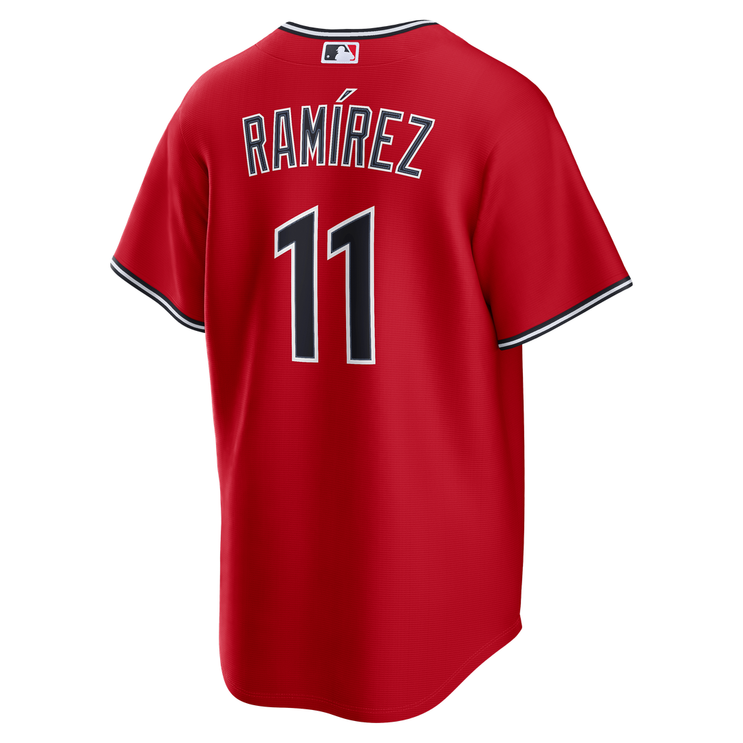 José Ramírez Cleveland Guardians Alternate Replica Jersey - Red