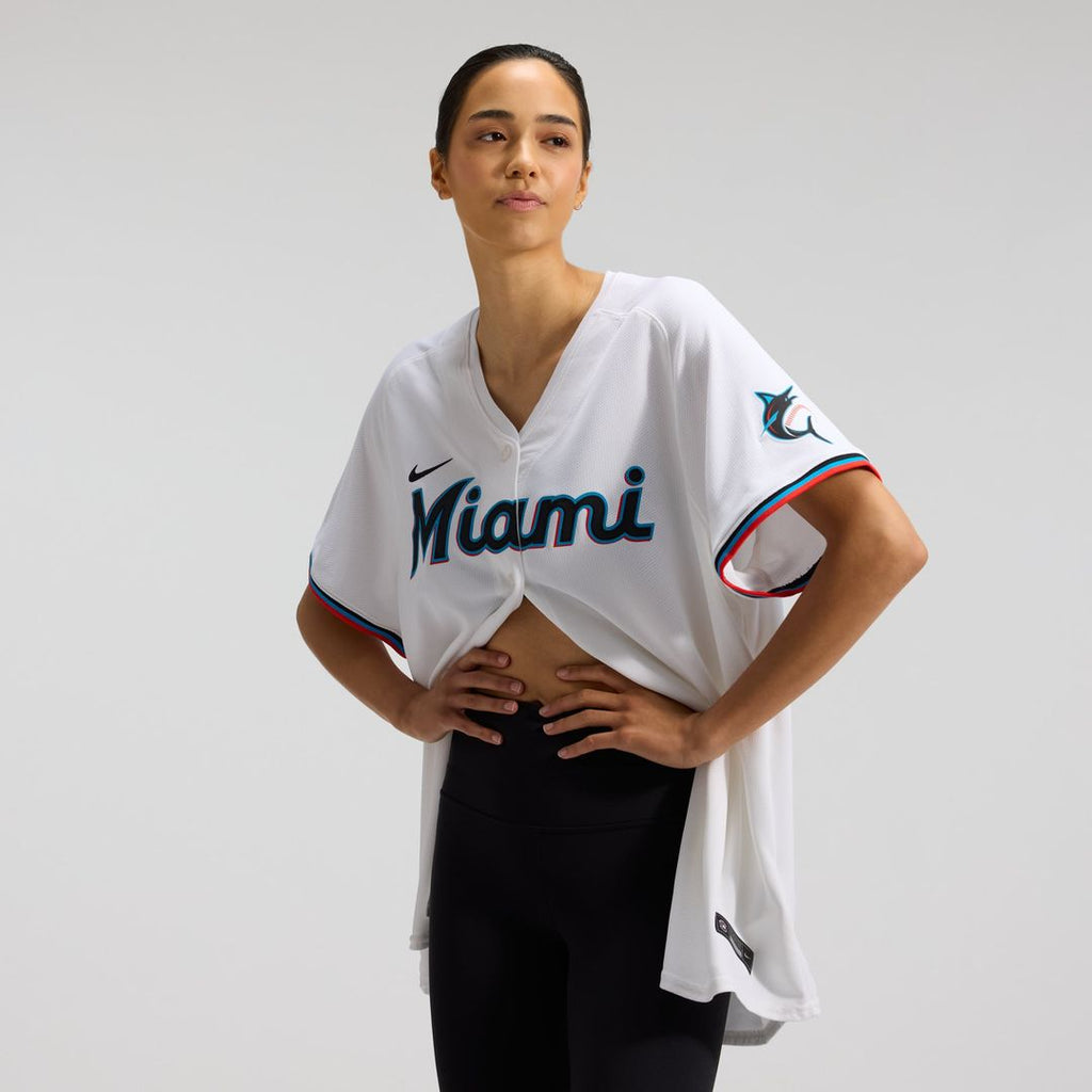 Sandy Alcantara Miami Marlins Women's Home Limited Player Jersey - White