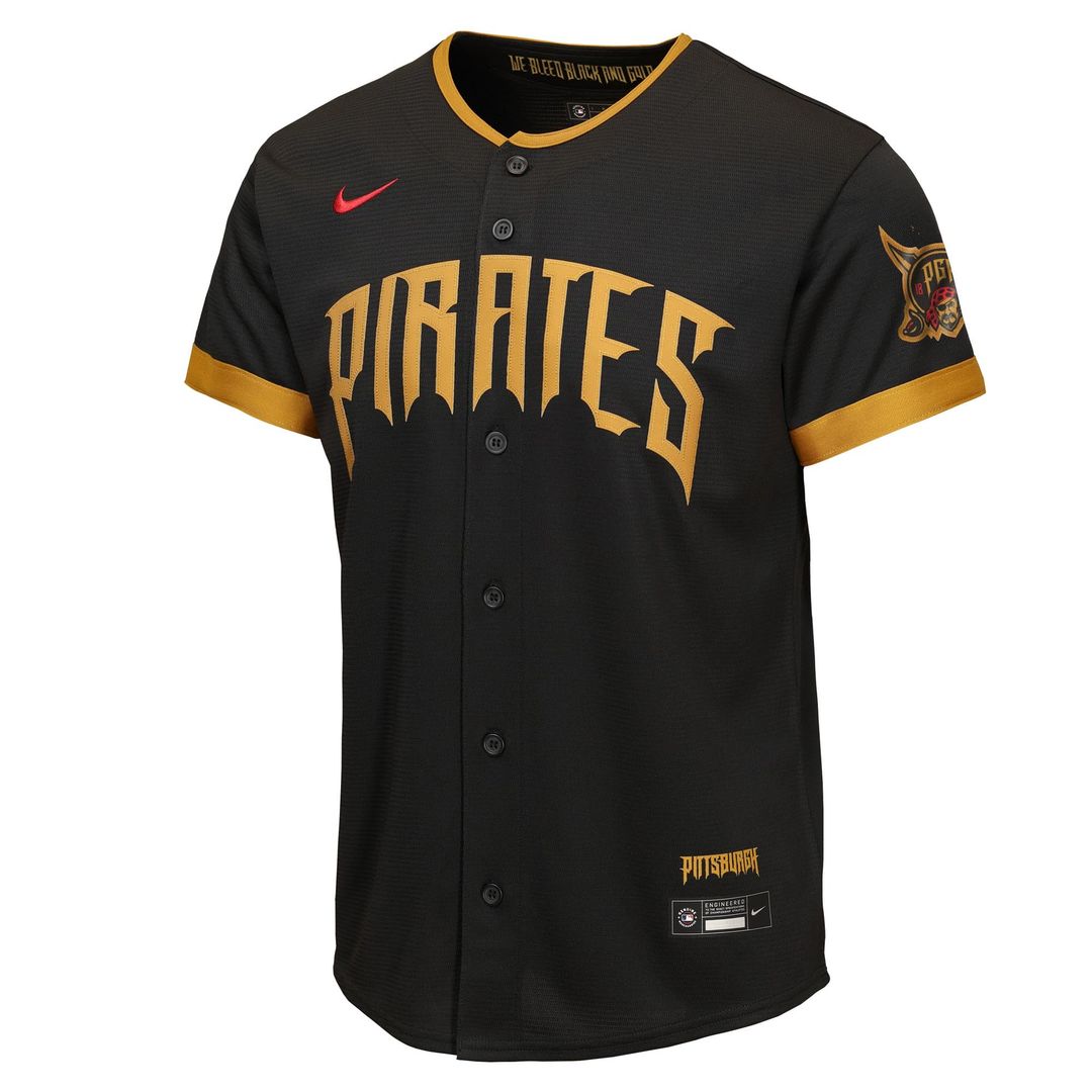 Pittsburgh Pirates Youth 2026 City Connect Stadium Jersey - Black