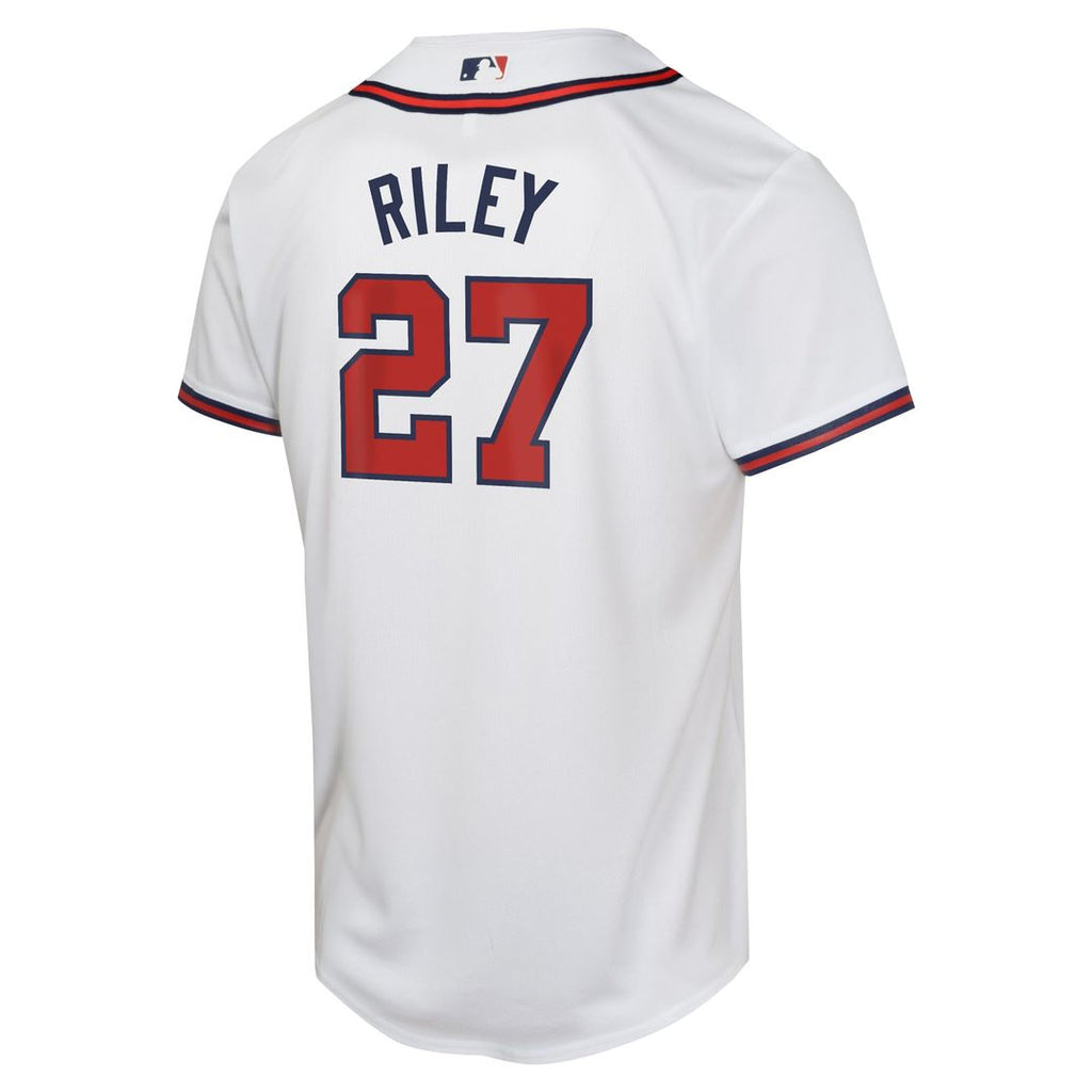 Austin Riley Atlanta Braves Youth Home Game Player Jersey - White