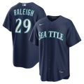 Cal Raleigh Seattle Mariners Road Replica Jersey - Navy